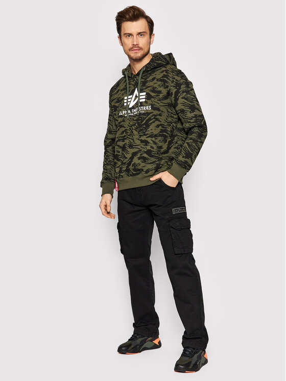 Alpha Industries Alpha Industries Hlače Jet 101212 Crna Straight Fit