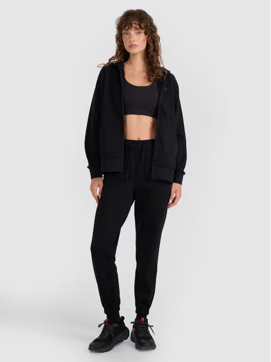 4F 4F Mikina FWMM00TSWSF1763-20S Čierna Regular Fit