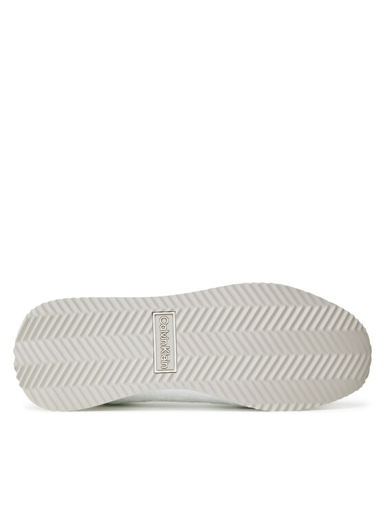 Calvin Klein Calvin Klein Sneakersy Runner Lace Up Mono Pu HW0HW02574 Biela