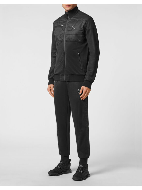 Plein Sport Plein Sport Completo top e pantaloni 1927 Nero Regular Fit