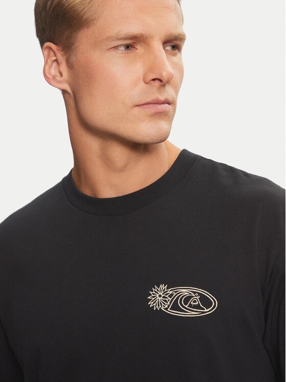 Quiksilver Quiksilver T-shirt Right Point AQYZT09905 Nero Regular Fit