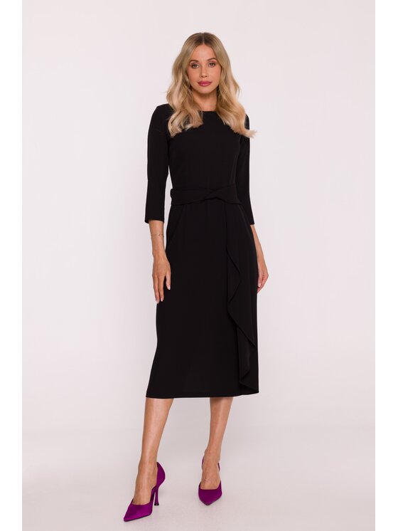 Stylove Stylove Sukienka elegancka s425 Czarny A-Line Fit