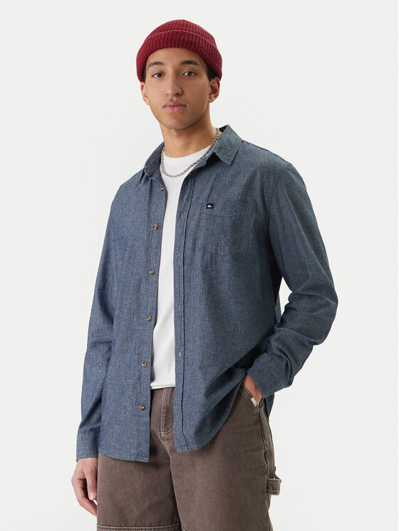 Quiksilver Koszula Yosemite Chambrayls EQYWT04660 Granatowy Regular Fit