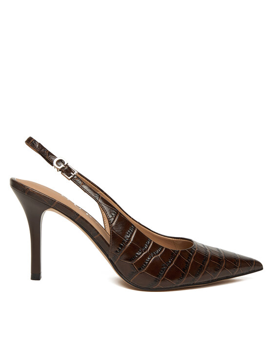 Guess Guess Pantofi cu toc subțire FLFPLS LEP05 Maro