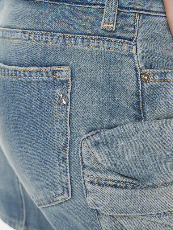 REPLAY Replay Spódnica jeansowa W9934 .000.794 Niebieski Regular Fit