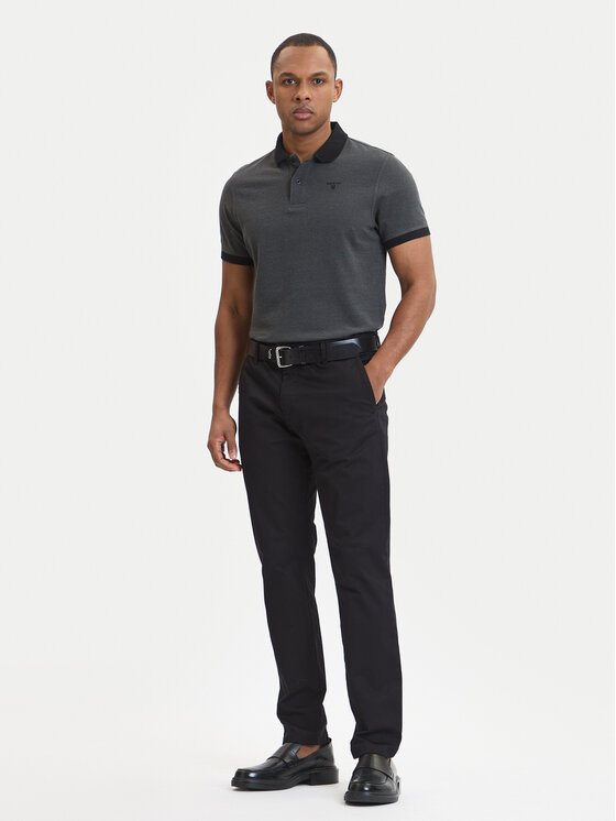 Barbour Barbour Тениска с яка и копчета Essential MML0628BK31 Сив