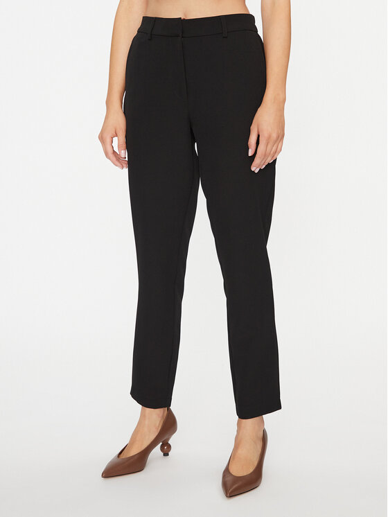 Vila Vila Pantaloni di tessuto Kamma 14084356 Nero Regular Fit