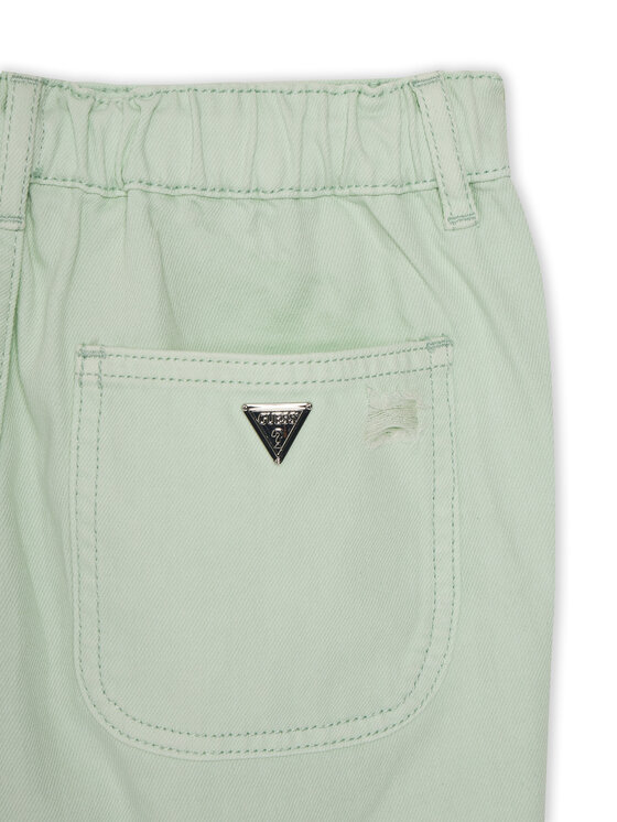 Guess Guess Auduma šorti J5GD29 WH6L0 Zaļš Regular Fit