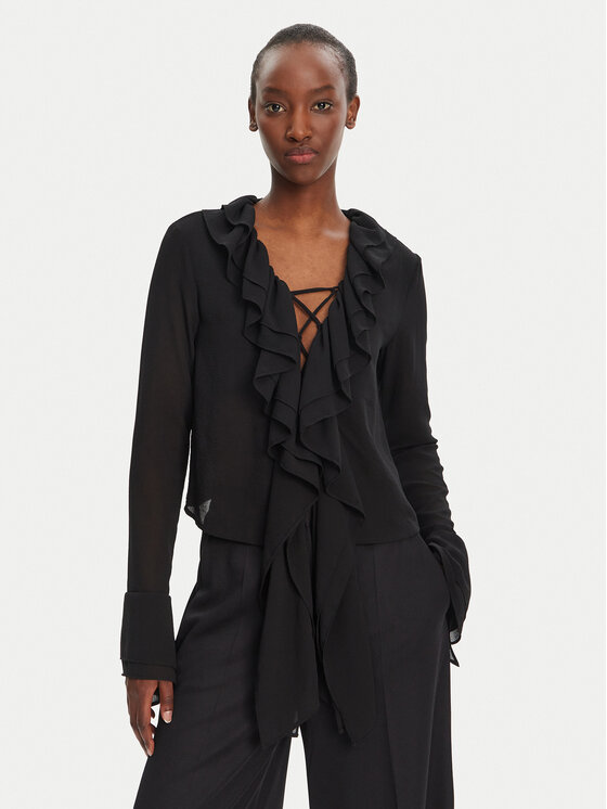 Eleh Eleh Palaidinė ESS250026 Juoda Regular Fit