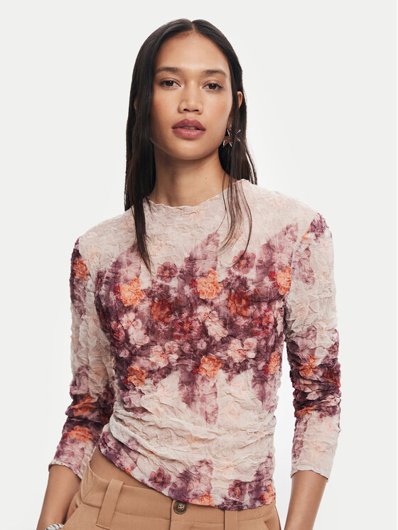 Desigual Desigual Blúz Tottori 24WWBW03 Rózsaszín Regular Fit