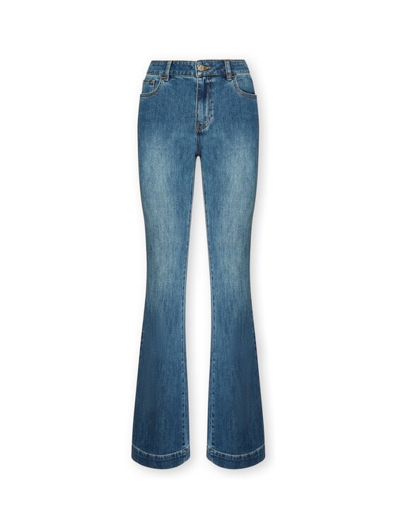 Elena Mirò Elena Mirò Jeansy P530P000412N024 Niebieski Flare Fit