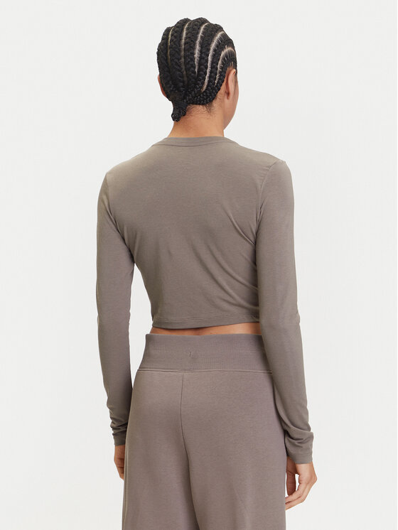 Nike Nike Blusa Chill Knit HF5322 Marrone Regular Fit