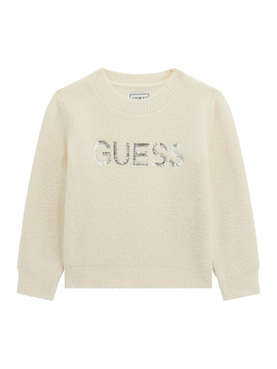 Guess Kids Guess Kids Sweter 179226 Biały Classic Fit