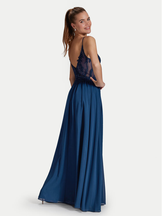 Hey Kyla Hey Kyla Официална рокля 5AI081HK Тъмносин Slim Fit