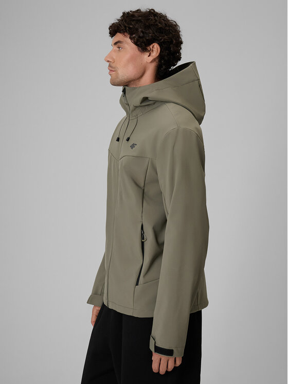 4F 4F Kurtka przejściowa URBAN COMMUTER Khaki Regular Fit