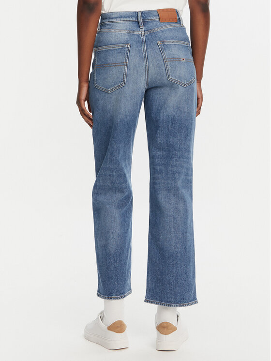 Tommy Jeans Tommy Jeans Traperice Layla DW0DW20644 Plava Straight Fit