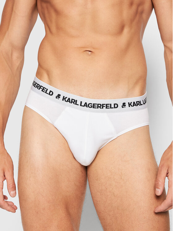 KARL LAGERFELD KARL LAGERFELD Set di 3 slip Logo 211M2103 Bianco