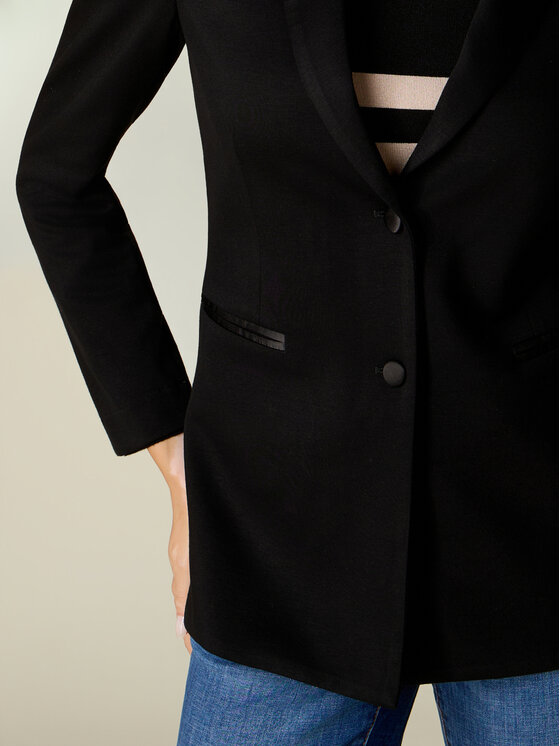 Oltre Oltre Marynarka R802J000356N033 Czarny Slim Fit