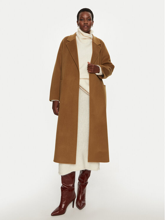 IVY OAK IVY OAK Μάλλινο παλτό Celia IO111046 Καφέ Loose Fit