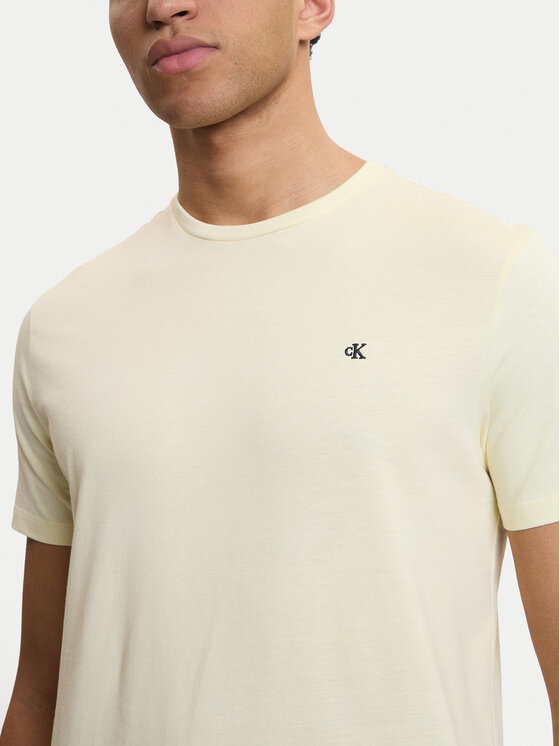Calvin Klein Jeans Calvin Klein Jeans T-shirt Classic Monogram LV04RD254G Écru Regular Fit