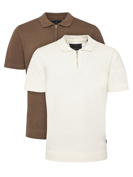 Jack & Jones Jack & Jones Pólóing Milano 12304870 Világosbarna Regular Fit