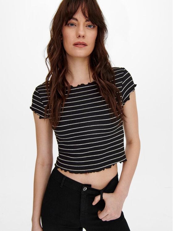 ONLY ONLY T-Shirt Anits 15253651 Czarny Regular Fit