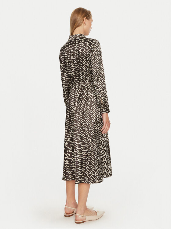 Marella Marella Srajčna obleka Gary 2423226082 Rjava Regular Fit