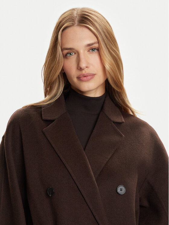Marc O'Polo Marc O'Polo Вовняне пальто 508 0051 71127 Коричневий Relaxed Fit