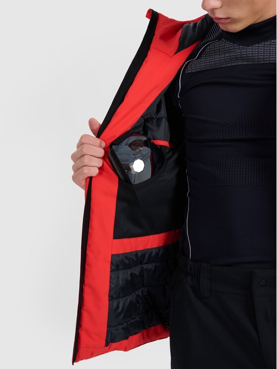 4F 4F Giacca da sci 4FWAW25TTJAM0787-62S Rosso Regular Fit