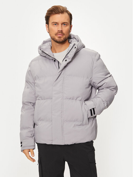 4F 4F Зимно яке 4FWAW24TDJAM479 Сив Loose Fit