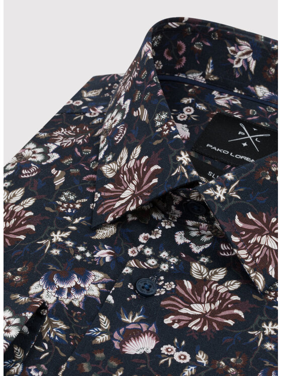 Pako Lorente Pako Lorente Koszula P22WF-1X-001 Granatowy Slim Fit