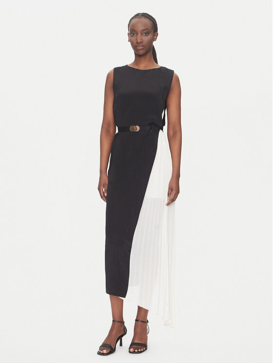 Simona Corsellini Simona Corsellini Sukienka koktajlowa P25CPAB01001 Kolorowy Slim Fit