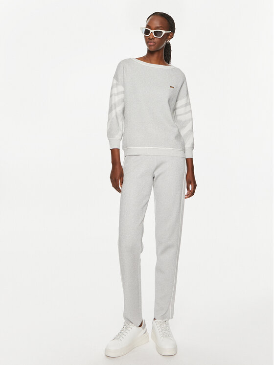 Liu Jo Sport Liu Jo Sport Spodnie dresowe TF4104 MS49I Srebrny Regular Fit