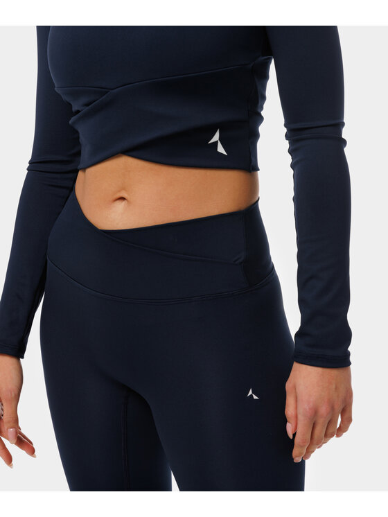 Carpatree Carpatree Legginsy Crossover leggings Niebieski Fitted Fit