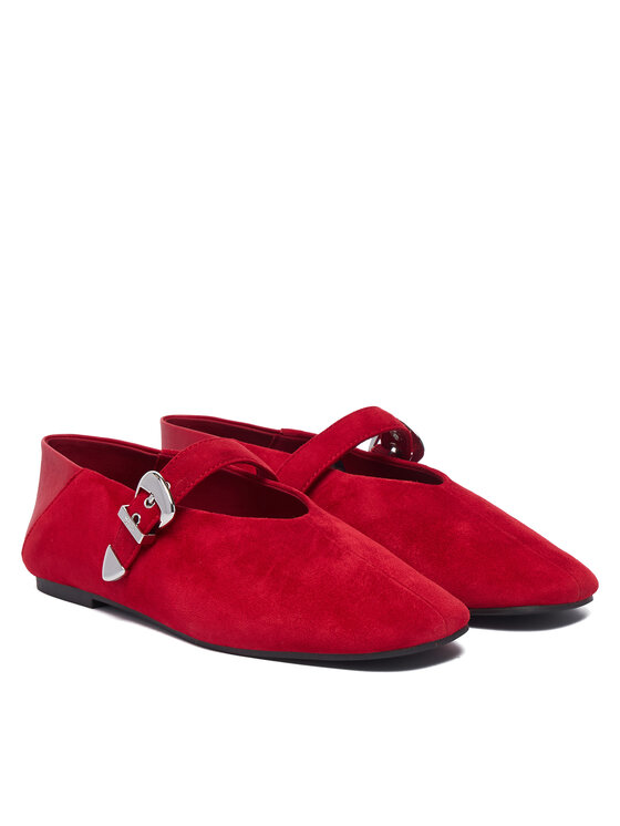 Tommy Jeans Tommy Jeans Balerinke Tjw Ballerina Suede EN0EN03067 Crvena