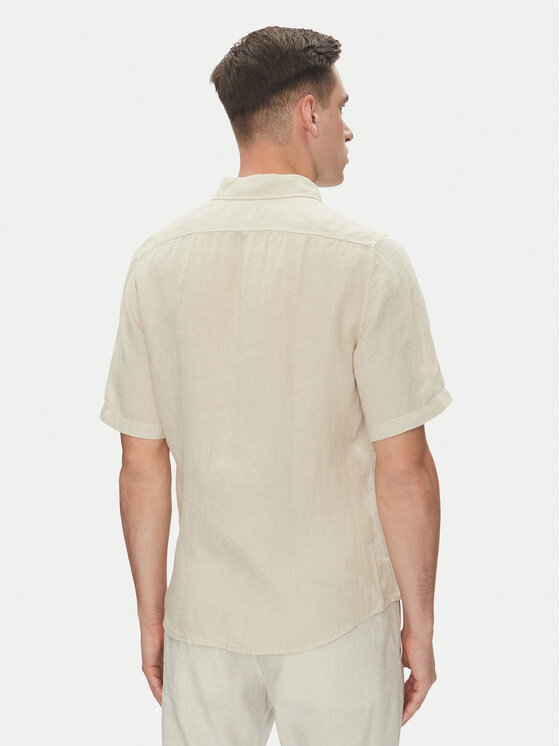 BOSS BOSS Koszula 50537382 Beżowy Regular Fit