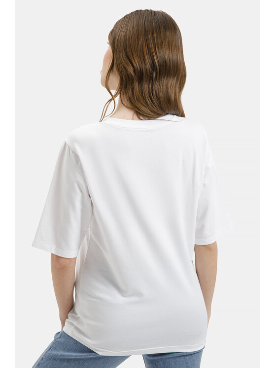 Cross Jeans Cross Jeans T-Shirt 56272-008 Biały