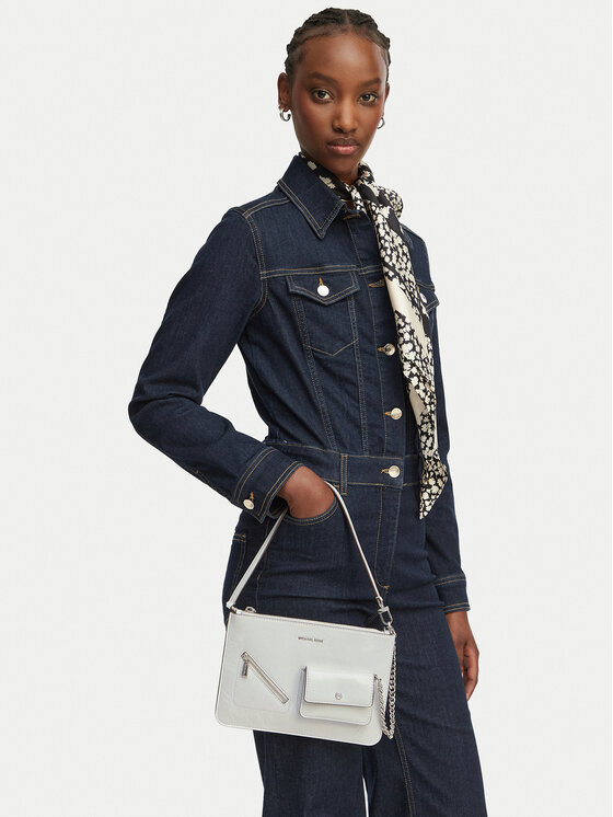 MICHAEL Michael Kors Geantă Jet Set 32S6SJ6F6L Alb