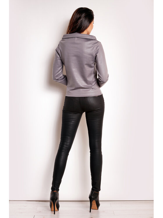 Infinite You Infinite You Bluzka M113 Szary Basic Fit