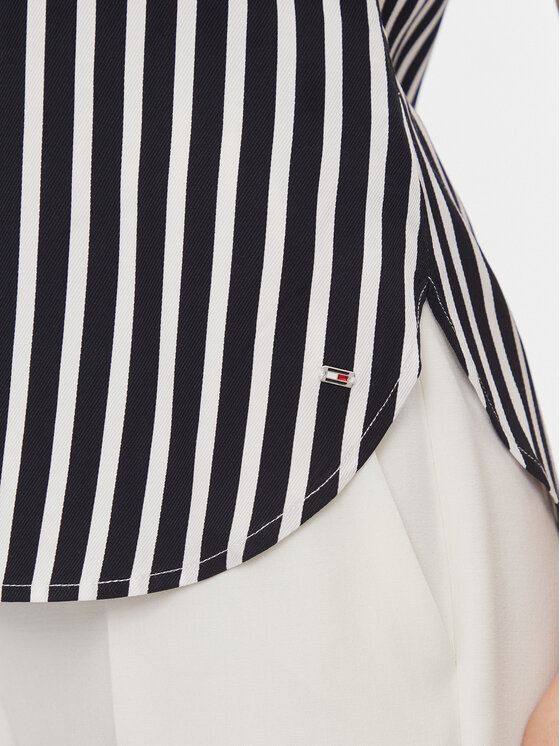 Tommy Hilfiger Tommy Hilfiger Blūze WW0WW41845 Tumši zils Relaxed Fit