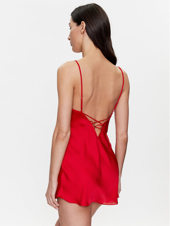 Camicia da notte 200421 Rosso Regular Fit