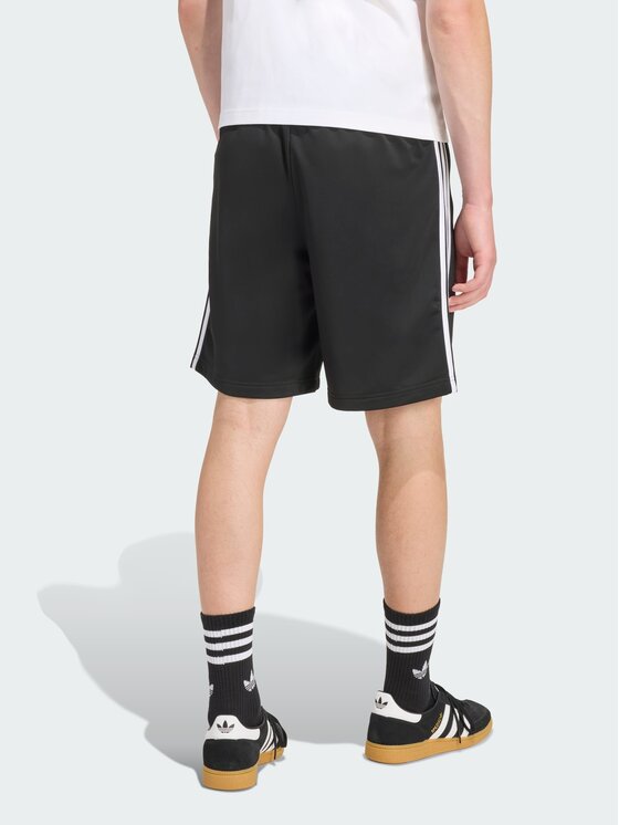 adidas adidas Szorty materiałowe Firebird Czarny Regular Fit