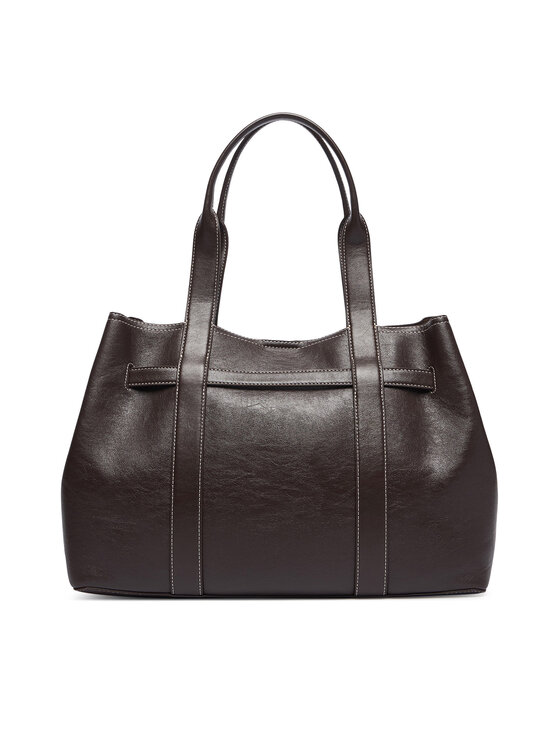 Calvin Klein Calvin Klein Torbica Buckle Medium Work Tote LV04F3549G Smeđa