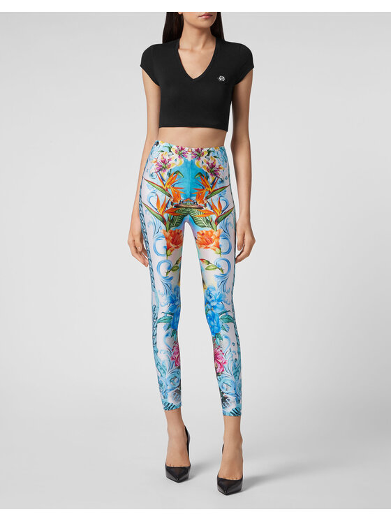 PHILIPP PLEIN PHILIPP PLEIN Legíny 2669 Světle modrá Skin Tight Fit