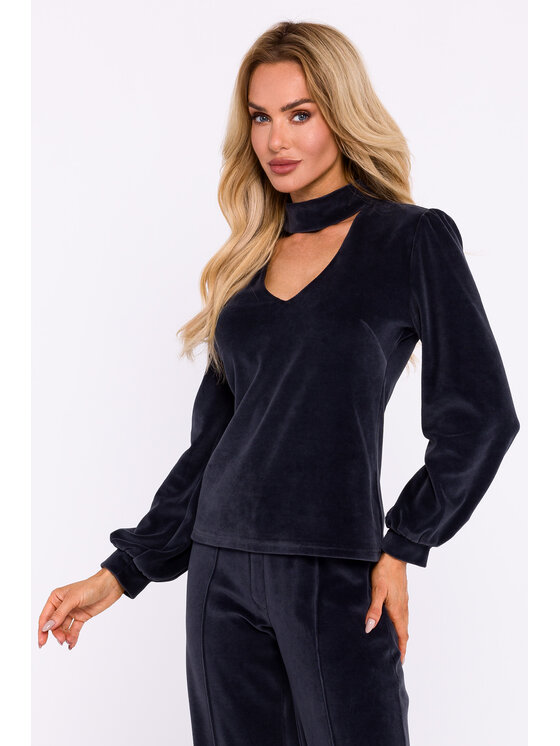 Made of Emotion Made of Emotion Blusa M831 Placcatura in rodio nero Girl Fit
