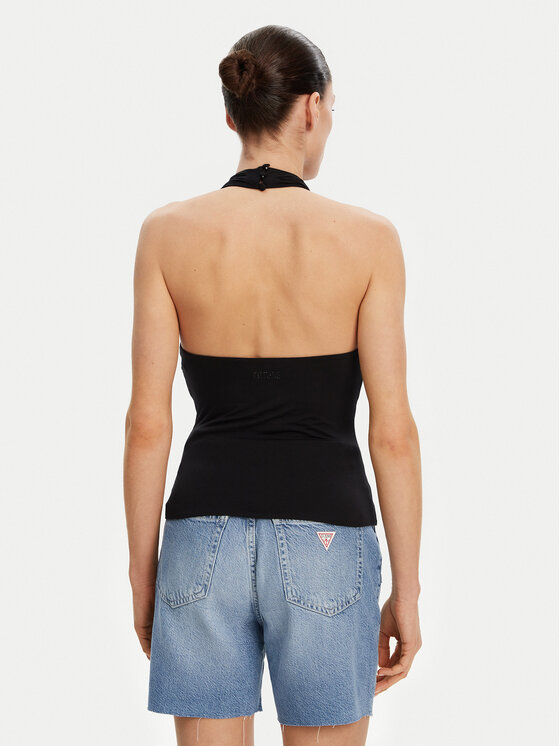 Guess Guess Top W5GP16 KACM2 Negru Slim Fit