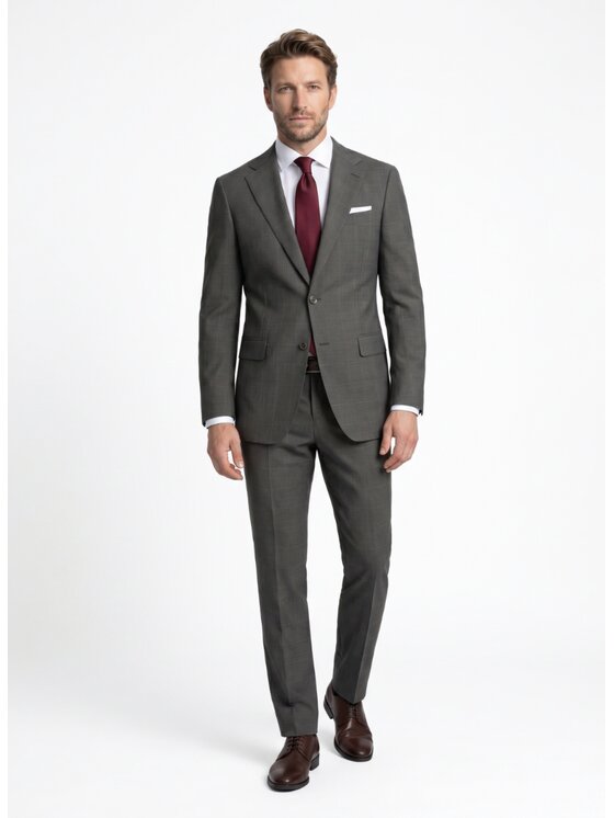 Pako Lorente Pako Lorente Spodnie garniturowe P26WF-6G-009 Szary Slim Fit