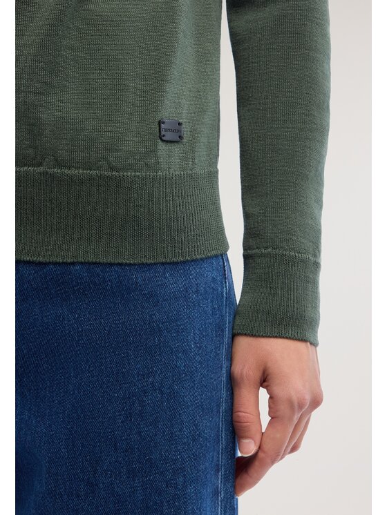 Trussardi Trussardi Sweter M0926001342N0A1 Zielony Regular Fit
