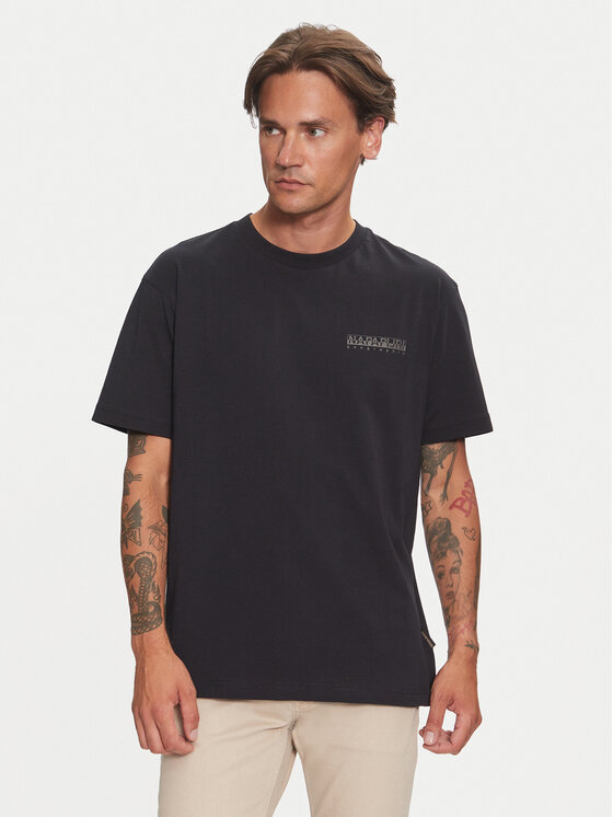 Napapijri T-shirt Albula NP0A4I34 Nero Relaxed Fit, taglia : S