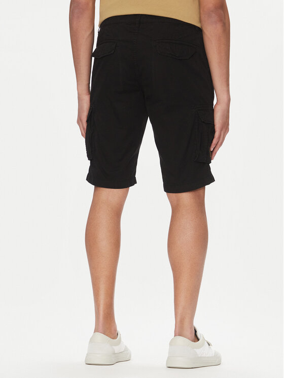 Aeronautica Militare Aeronautica Militare Stoffshorts 251BE066CT1122 Schwarz Regular Fit